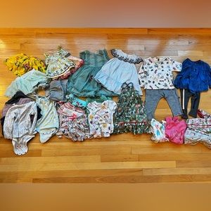 12-18 Month Summer Girl’s Clothing Lot 31 Pieces (W/ Matilda Jane Apron Dress)